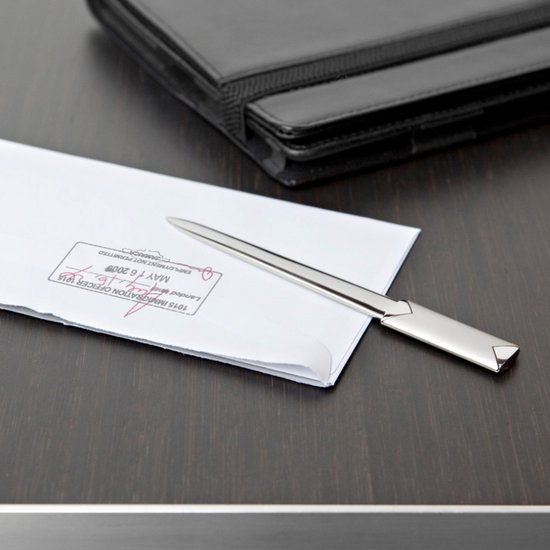 LUXE Metalen Briefopener met RVS Handgreep - Professionele Brief Brieven Post Opener - Postopener - 180MM