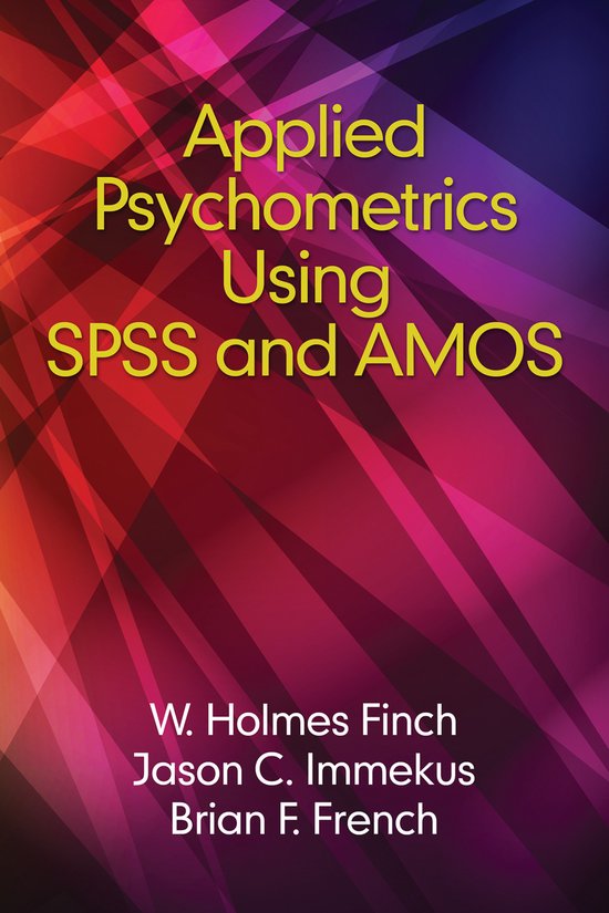 Applied Psychometrics Using Spss and Amos - cover