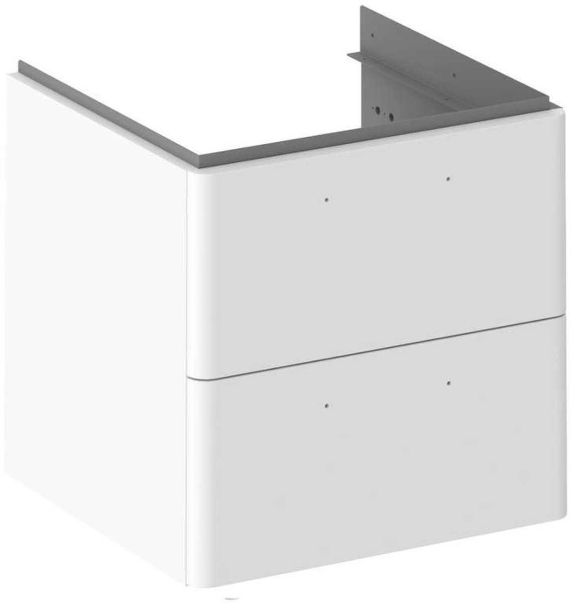 Ravak Balance II - Wastafelkast 60x50x47 cm, 2 laden, wit X000001814
