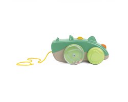 Chicco Krokodil Trekfiguur ECO+ Duurzaam Loopspeelgoed met Geluid (10-36 Maanden)