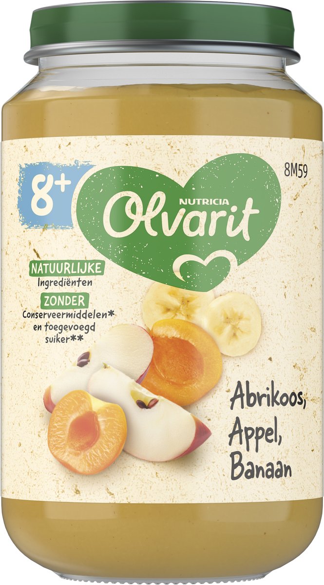Bol.com Olvarit Abrikoos appel banaan 8M59 200 Gram aanbieding