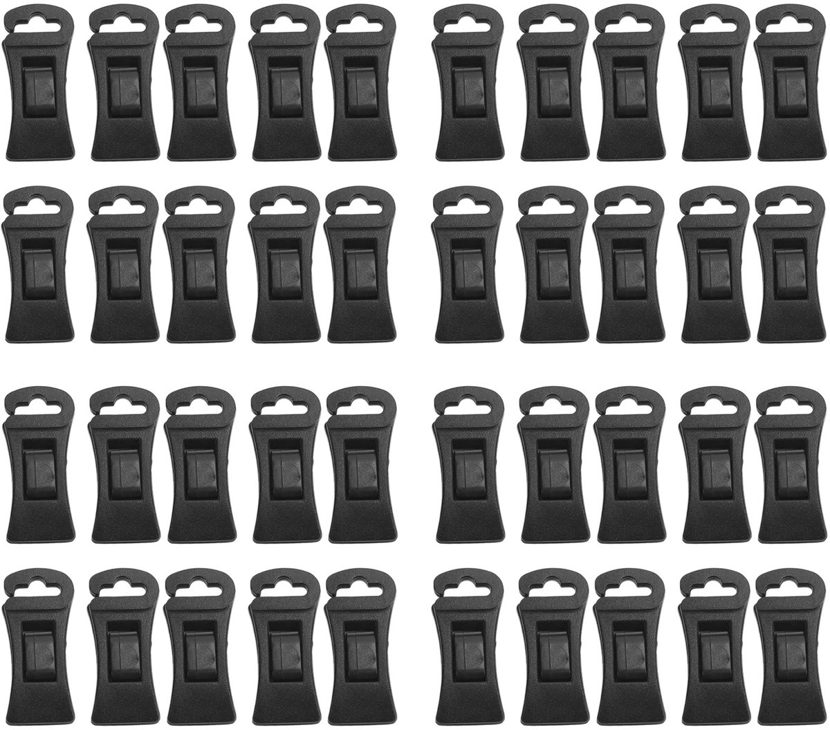 Wasknijpers - 40 stuks - Antislip kunststof wasknijpers met haken - Stevig - Geschikt voor wasmachine en droger