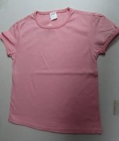 Dirkje - 3 Pack - T shirt - Meisjes - Effen - Geel , ecru , roze - 4 jaar 104