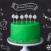 Voetbal - bougies à gâteau (6 pièces)