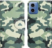 Coverup Book Case - Geschikt voor Motorola Moto G04 / G24 / G24 Power Hoesje - Camouflage