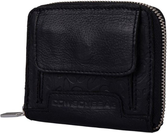 Cowboysbag Purse / Wallet Women - Portefeuille zippé - Cuir - Imprimé Panthère - Lovely Leopard - Zwart