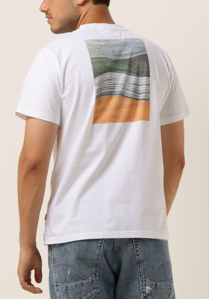Forét Wave T-shirt Polo's & T-shirts Heren - Polo shirt - Wit - Maat XL