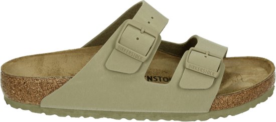 Birkenstock ARIZONA BF FADED KHAKI - Chaussons homme - Couleur : Taupe - Taille : 39