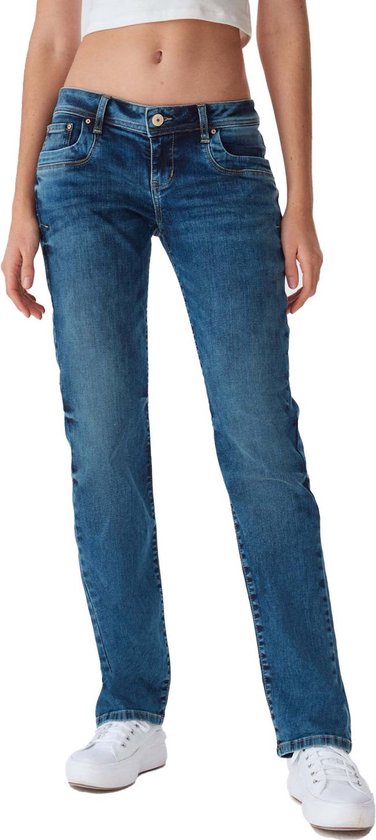 LTB Dames Jeans Broeken Valentine regular/straight Fit Blauw 30W / 36L Volwassenen Denim Jeansbroek