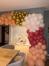 Ballonnenboog Italian Chique - 170 stuks - decoratiepakket ballonnen - versiering - complete set decoratie feest - chiquefeest - feestpakket