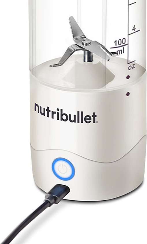 nutribullet Portable - Blender To Go - Mini Blender - Draadloos - Wit Beige van Nutribullet — afbeelding 3