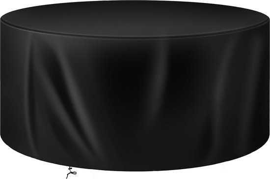 Beschermhoes voor Tuinmeubelen Tafelafdekking Waterdichte Anti-UV Zware 420D Oxford Terrasmeubelhoezen Outdoor,voor Tafels Terrasstoelen Tuinmeubelen -Black_120x110x85cm