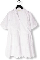 Notre-V Nv-donna Dress Broderie Anglaise Dress Jurken Dames - Kleedje - Rok - Jurk - Wit - Maat L