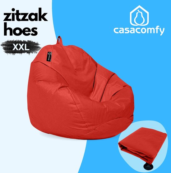 FANSU Zitzakhoes zonder vulling, game-zitzakstoel in effen kleur voor volwassenen en kinderen, premium zitzak met hoge rug, opslag van speelgoed voor speelgoed, opslag van luie bank (85 x 110 cm