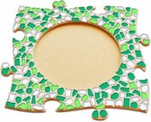 Mozaiek pakket Fotolijst Cirkel Groen-Wit