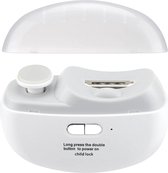 DrPhone NailPro – 3 In 1 Elektrische Nagelknipper – Knippen/Slijpen/Polijsten – Ingebouwde Verlichting – Draagbaar Ontwerp – Nagelverzorging - Wit