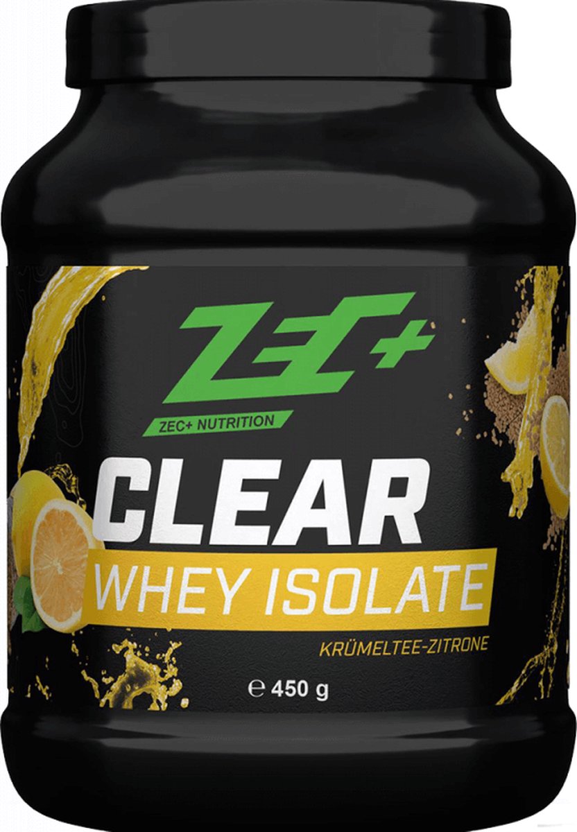 Zec+ Clear Whey Isolate (450g) Crumb Tea Lemon - Eiwitten - Helder eiwit
