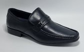 Sagar Shoes® - Heren Schoenen - Heren Loafers - Echt Leer - Zwart - Maat 43