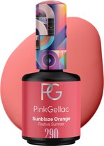 Pink Gellac 290 Sunblaze Orange Gel Lak 15ml - Oranje Gellak Nagellak - Gelnagels Producten - Glanzende Gel Nails