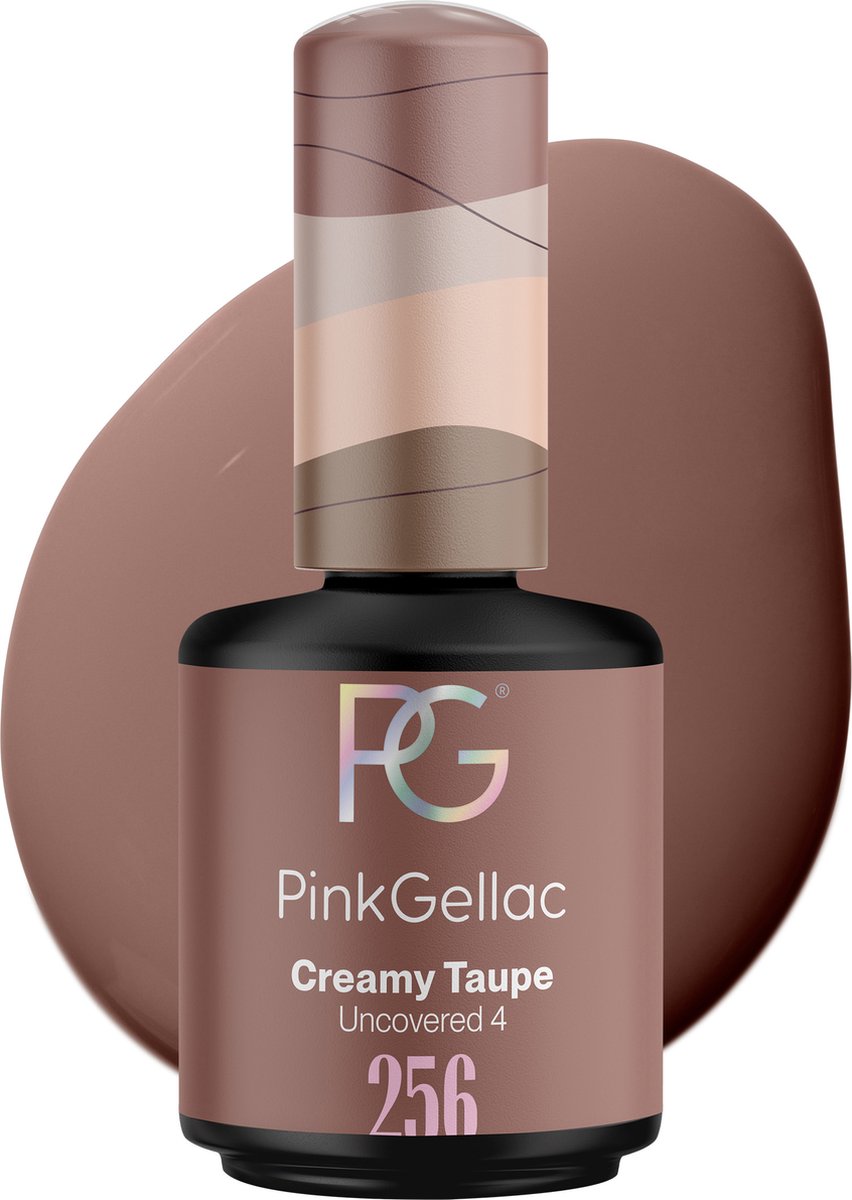 Goedkoopste Pink Gellac Gellak - 256 Creamy Taupe 15ml - Glanzende Taupe Gel Nagellak - Gellac - Gel Nagels Producten