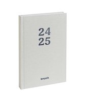 Agenda Brepols 2024-2025 - RAINBOW - Aperçu quotidien - Grijs - 11,5 x 16,9 cm