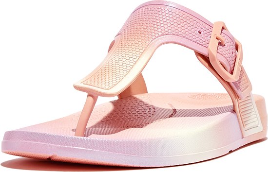 FitFlop Iqushion Iridescent Adjustable Buckle Flip-Flops