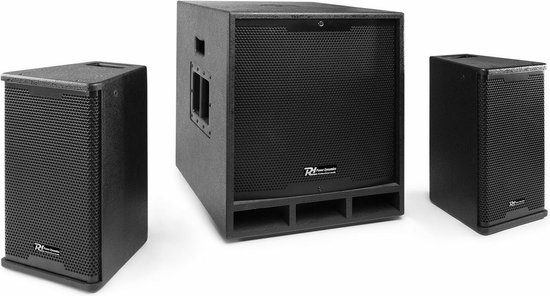 Speakerset - Power Dynamics Combo 1200 actieve speakerset Bluetooth - 2.1 speakerset met actieve subwoofer en tops - 1200W - Power Dynamics