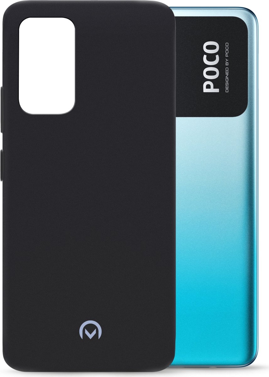 Mobilize Hoesje geschikt voor POCO M4 Pro 5G Telefoonhoesje Flexibel TPU | Mobilize Rubber Gelly Backcover | M4 Pro 5G Case | Back Cover - Matt Black | Zwart