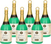 6x Ballon poids bouteille de champagne 163 grammes - Pour ballons à l'hélium - Accessoires ballon - Articles de fête et décorations