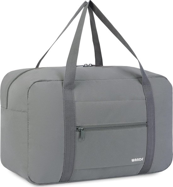 Handbagagetas voor vliegtuig Reistas Kleine opvouwbare handbagage Ryanair 40x20x25cm grijs 20L