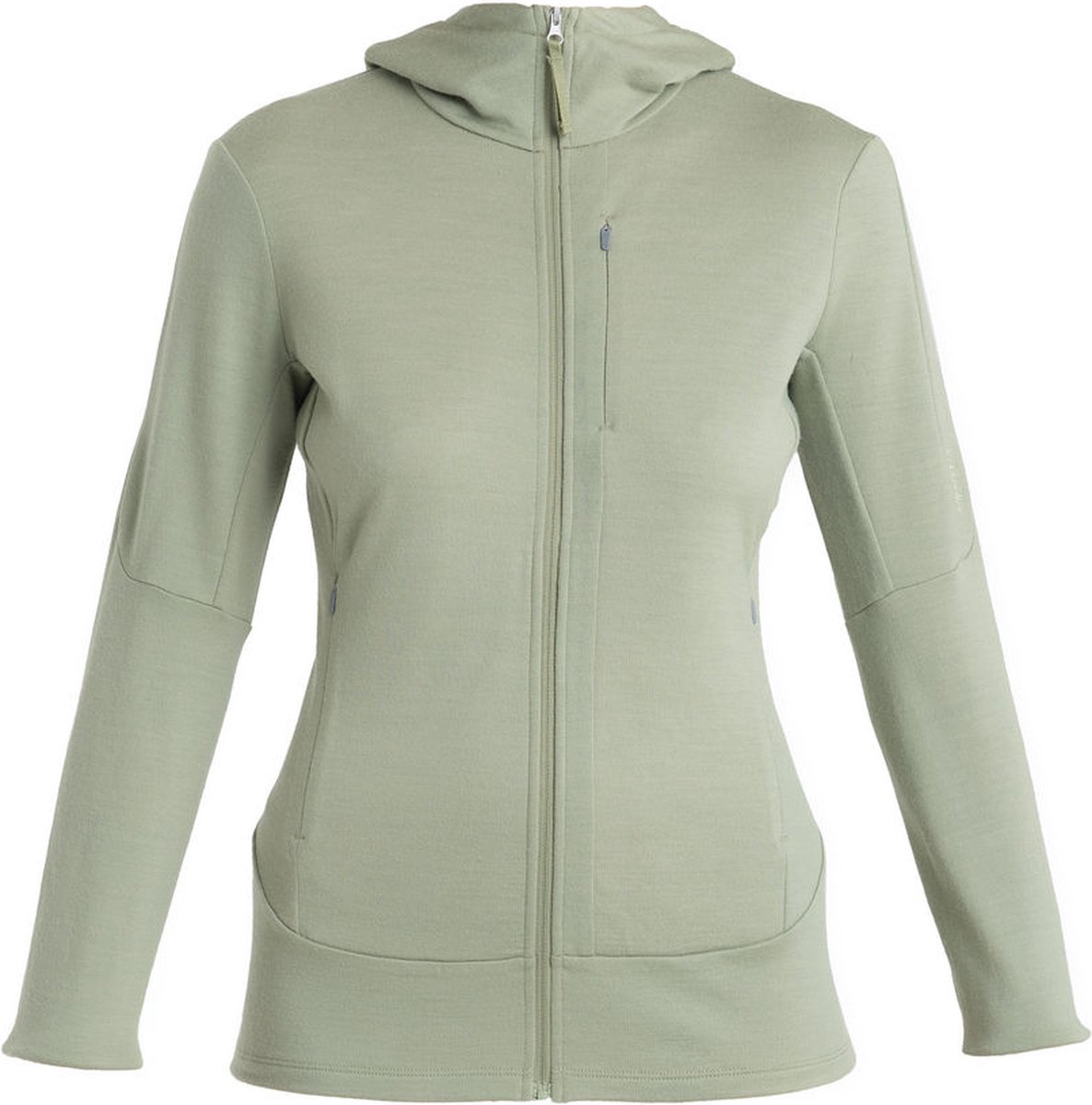 Icebreaker 260 Quantum IV LS Zip Hoody Vest Dames Lichen