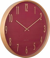 Karlsson Horloge Murale Gracil - Rouge - Ø40cm - Horloge Murale Scandinave