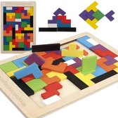 Puzzle Tetris en bois - Boîte de puzzle en bois - Cadeau Éducatif Intelligence pour les tout-petits