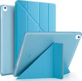 Tablet Hoes geschikt voor iPad Hoes 2021 - 9e generatie - 10.2 inch - Smart Cover - A2603 - A2604 - Lichtblauw