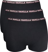 Vanilla - Boxer femme, Sous-vêtements femme, Lingerie - 3 pièces - Coton égyptien - Zwart - XL