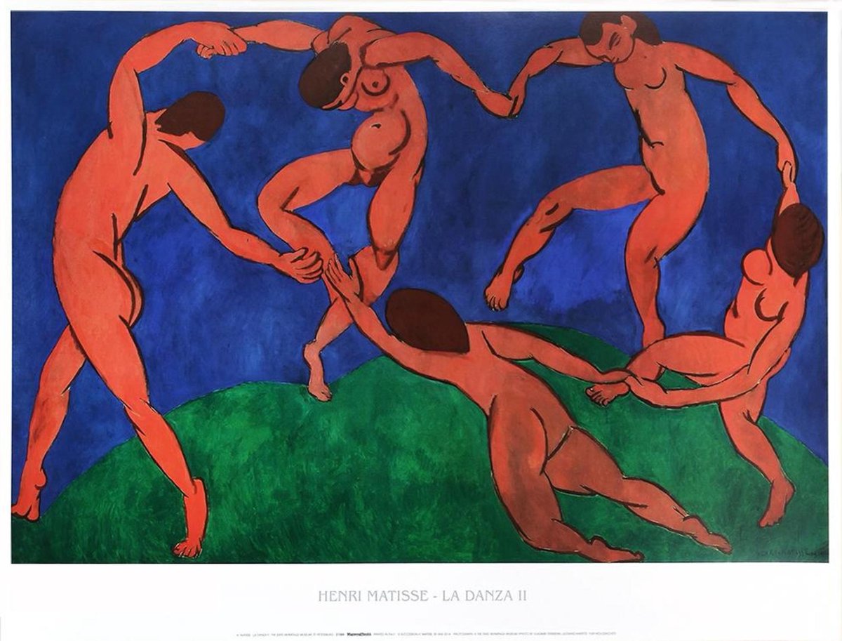 PGM Kunstdruk Henri Matisse The Dance 80x60cm Divers