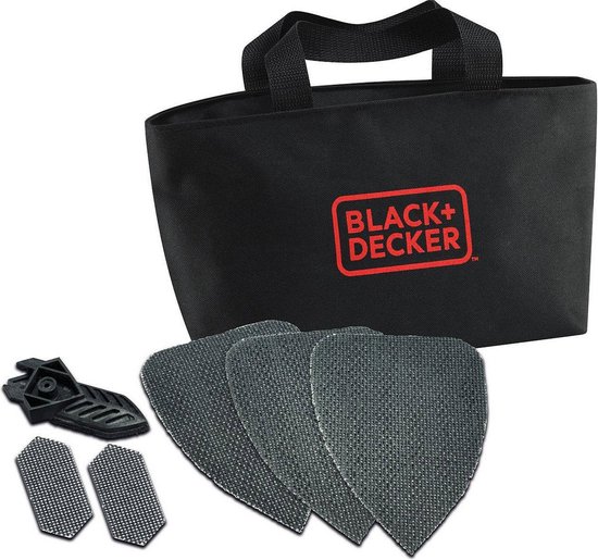 BLACK+DECKER 55W Mouse™. klittenband voor papierbevestiging. Stofopvangsysteem - KA2000-QS
