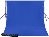 Bresser Achtergrond Systeem - D-52 - 250 cm - Incl. 2.5 x 3.5 m Chromakey blauw Doek