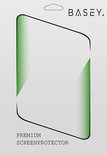 BASEY. Premium screenprotector verpakking met groene accenten.