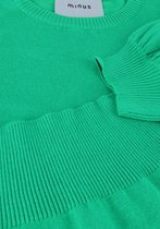 Minus Liva Knit Tee Tops & T-shirts Dames - Shirt - Groen - Maat XXL