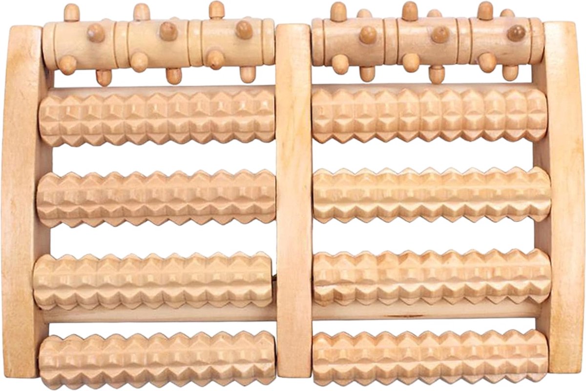 Houten Voetroller - 27 x 17 x 5 cm - Voetmassage Roller Apparaat - Voet Massage Roller thumbnail 4