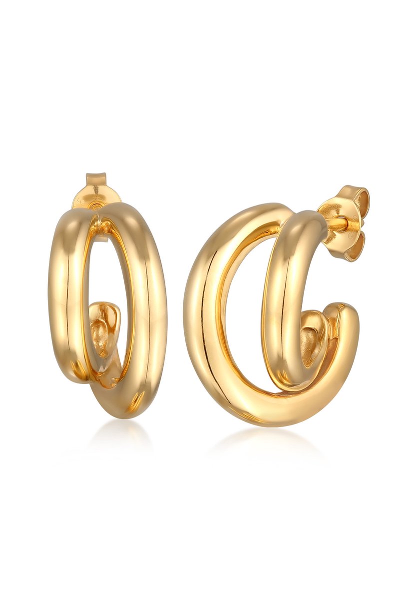 Elli PREMIUM Dames Oorbellen Oorbellen Dames Crossover 925 Sterling Zilver Feest / Oudejaarsavond