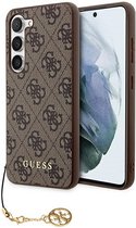 Guess 4G Charms Back Case - Geschikt voor Samsung Galaxy A35 (A356) - Bruin
