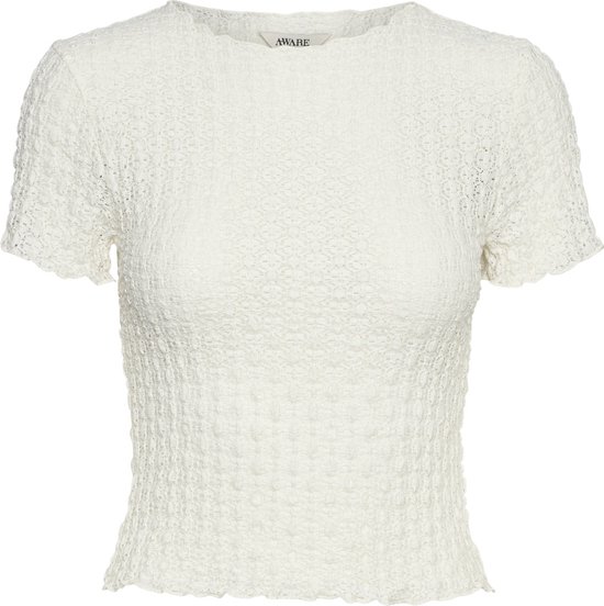 Vero Moda T-shirt Vmshelby Ss O-neck Short Top Vma No 10311731 Snow White Dames Maat - XL