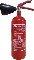 CO2 brandblusser 2 kg - Vorstvrije brandblusser - Incl. wandbeugel en keuringssticker - Mexxo