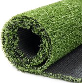 Tapiso Pure Green Kunstgras Groen 6mm Balkon Tuin Terras Grastapijt Maat- 300x300