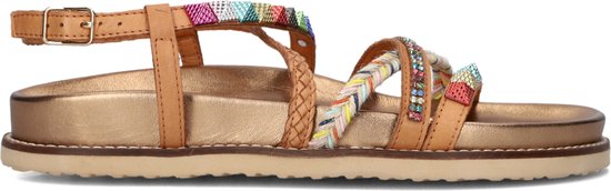 Lina Locchi Sandalen Vrouwen - L1383 - Maat 40 - Cognac combi