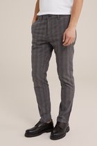 WE Fashion Heren slim fit pantalon met dessin