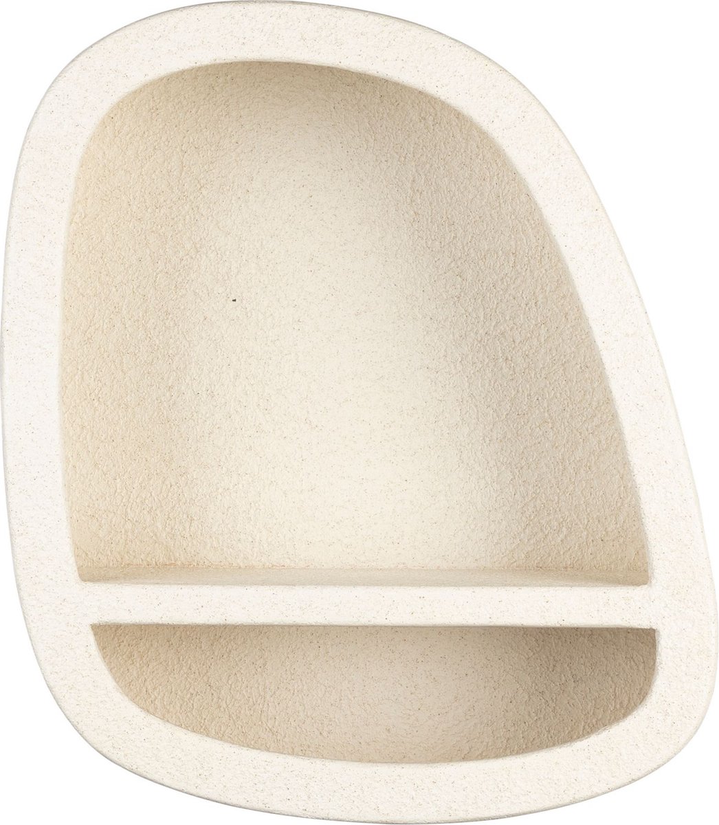 Dutchbone Veda Wandkast 1 Plank Laag Gerecycled marmer Beige