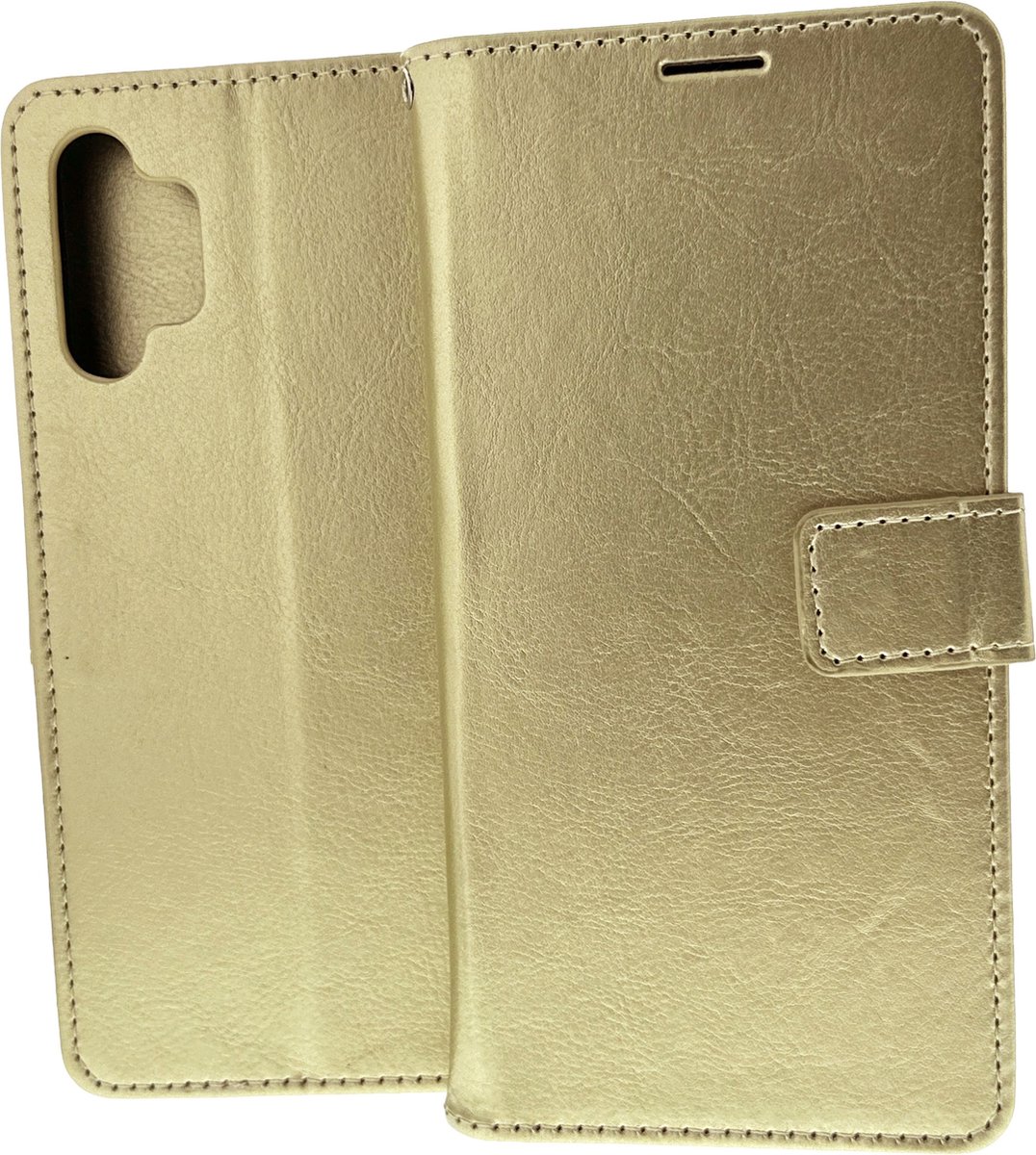 Bookcase Geschikt voor: Samsung Galaxy A13 5G / A04s - Goud - Portemonnee hoesje